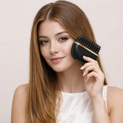 Luvia Kablosuz Taşınabilir Mini Saç Düzleştirici Fırça